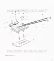 ENGINE, THROTTLE BODY AND COUVERCLE SOUPAPE
