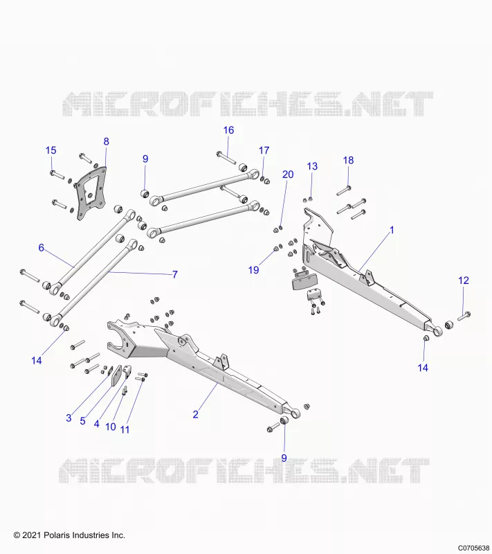 SUSPENSION ARRIERE CONTROL ARMS