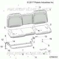 SIEGE ASM. REAR