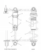 SUSPENSION, AMORTISSEUR AVANT TRACK, MONOTUBE