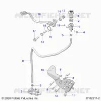 BRAKES, BRAKE PEDAL AND MAITRE CYLINDRE