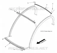 TOIT SUPPORTS, 2 PASSENGER