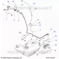 BODY, CARBURANT LINES, EVAP