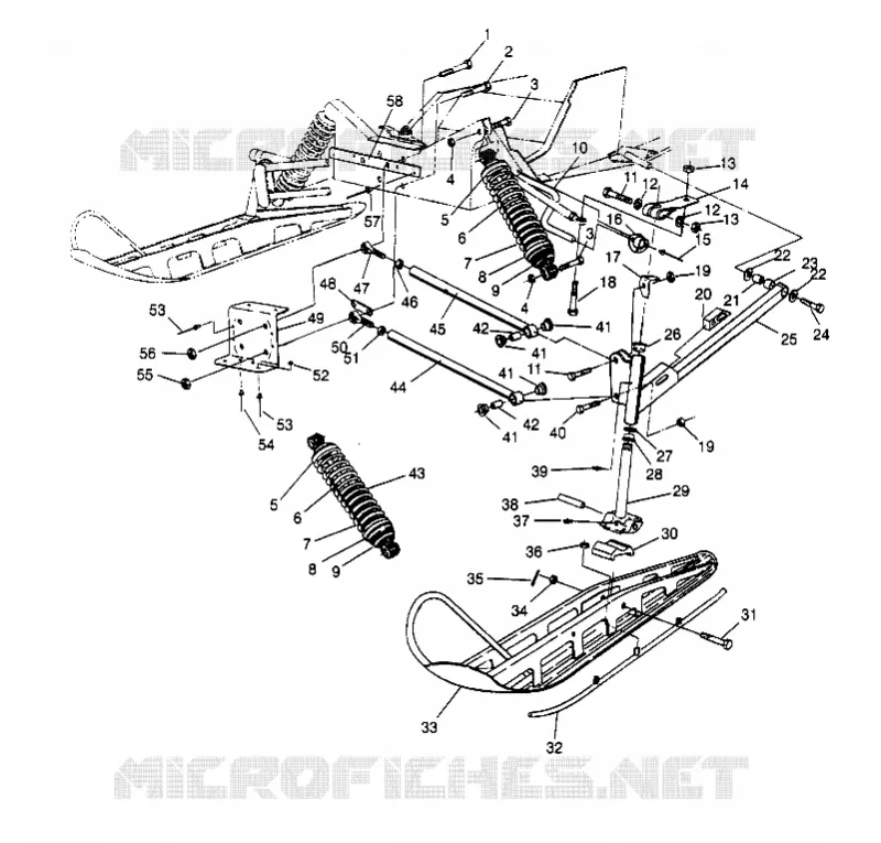 SUSPENSION AVANT AND SKI  500 EFI 0952774, EFI SKS 0952574,   EFI SKS PT 09 (4929052905B003)