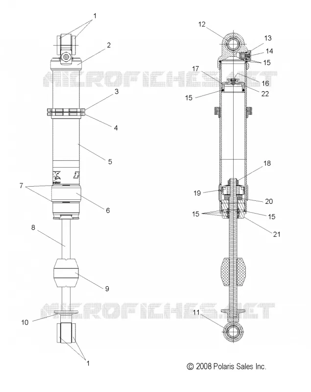 SUSPENSION AVANT AMORTISSEUR