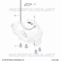 SYSTÃˆME DE TRANSMISSION, GEARCASE MOUNTING, FRONT