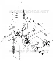 JAMBE DE FORCE AVANT Scrambler 400 W98BC38C (4947254725B005)