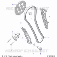 CHAINE DE DISTRIBUTION AND TENSIONER