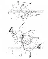 CARTERS MOTEUR ASSEMBLY SPORT 0950443, SPORT TOURING 0950243  and EUROPEAN SPORT (4928822882C011)