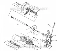 SYSTÈME DE TRANSMISSION ASSEMBLY STORM/0932770 AND STORM SKS/0932570 (4923032303018A)
