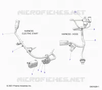 ELECTRICITE, WIRE HARNESS, HOOD, ELEC. START