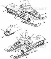 CAPOT-EMBLEMES 500 EFI E942774 and   EFI SKS E942574 (49274127410009)