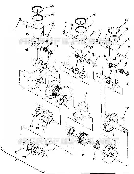 PISTON AND VILEBREQUIN  650 (4915411541039A)