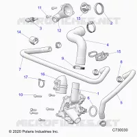 MOTEUR, WATERPUMP AND BYPASS
