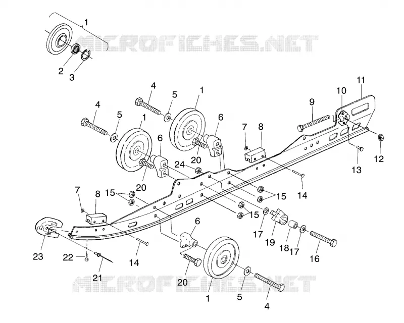FIXATION RAIL SUSPENSION