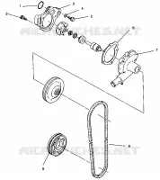 POMPE A EAU CLASSIC 0942865 and  CLASSIC TOURING 0942875 (4924962496042A)