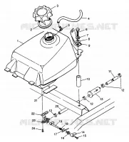 CARBURANT TANK Magnum 4X4 W968144 and Swedish Magnum 4X4 S968144 (4936053605A011)