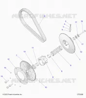 SYSTÃˆME DE TRANSMISSION, SECONDARY CLUTCH/BELT