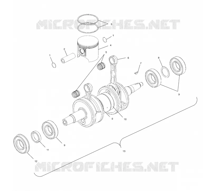 PISTON ET VILEBREQUIN
