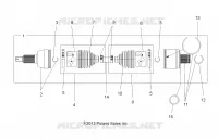 DRIVE TRAIN, ARBRE DE TRANSMISSION, REAR
