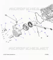 ENGINE, STATOR AND FLYROUE