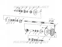 ARBRE DE TRANSMISSION INTERMEDIAIRE 250 6X6 / W928727 (4922842284027A)