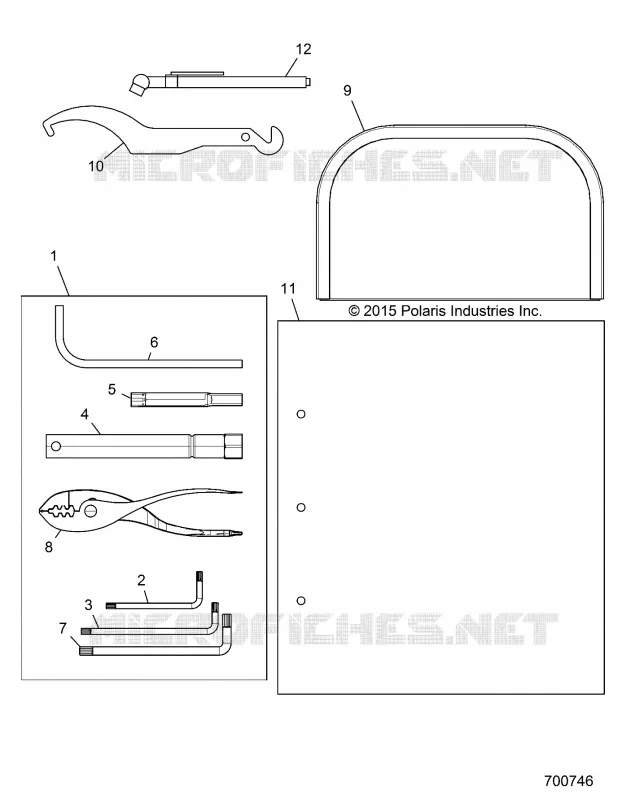 REFERENCE, MANUEL DU PROPRIETAIRE AND TOOL KIT