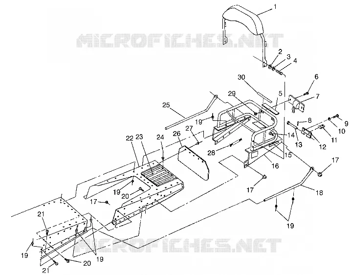 PORTE BAGAGES ET DOSSERET LITE TOURING 0983133 and EUROPEAN LITE TOURNG E98 (4941934193A013)