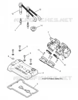 ENGINE, THROTTLE BODY AND COUVERCLE SOUPAPE