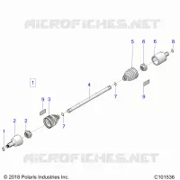SYSTÃˆME DE TRANSMISSION, DRIVE SHAFT, FRONT