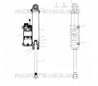 AMORTISSEUR and RESERVOIR (REAR TRACK)(EDGE)