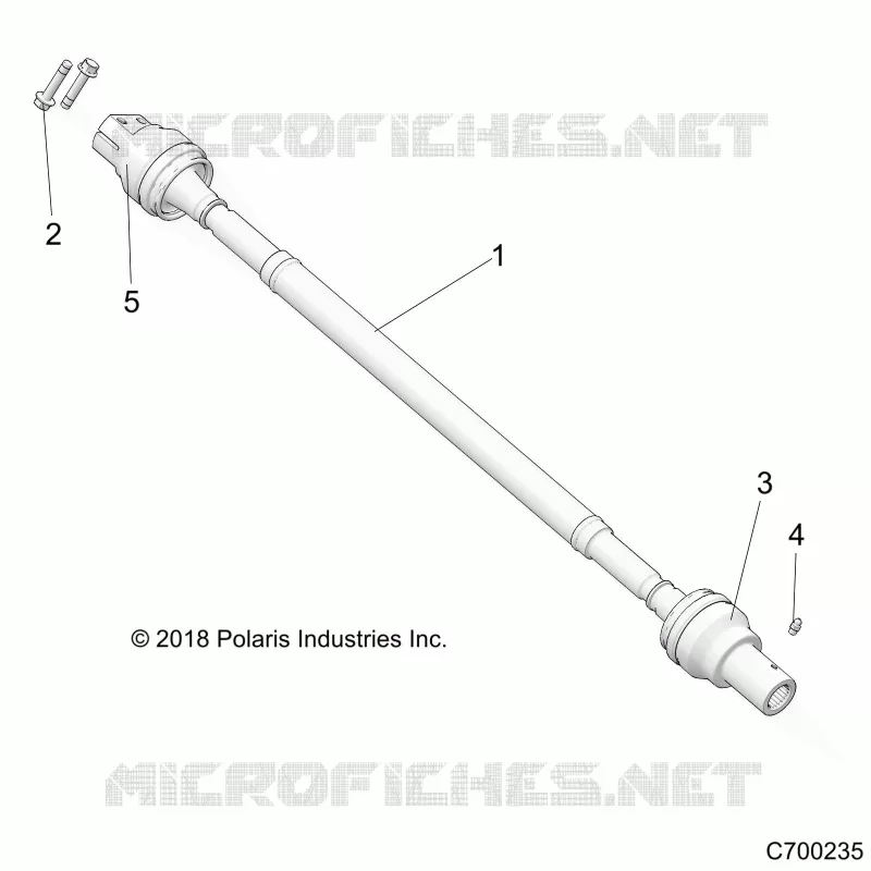 SYSTÃˆME DE TRANSMISSION, REAR PROP SHAFT