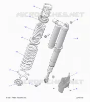 SUSPENSION, REAR SUPPORT AMORTISSEUR , ULTIMATE