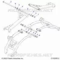 SUSPENSION ARRIERE CONTROL ARM MOUNTING