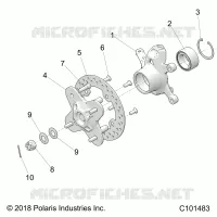 SUSPENSION AVANT HUB AND STEERING KNUCKLE- A21SGE95FK/S95CK/S95FK (C101483)