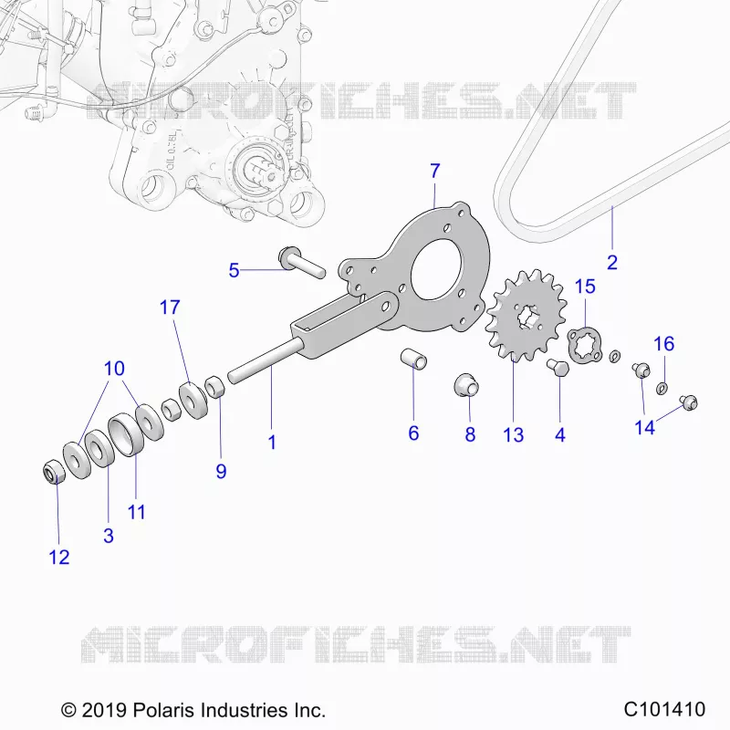 DRIVE TRAIN, TENDEUR DE CHAINE AND SPROCKET