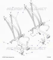 SIEGE BELT MOUNTING 6 POINT