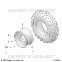 ROUES, FRONT TIRE