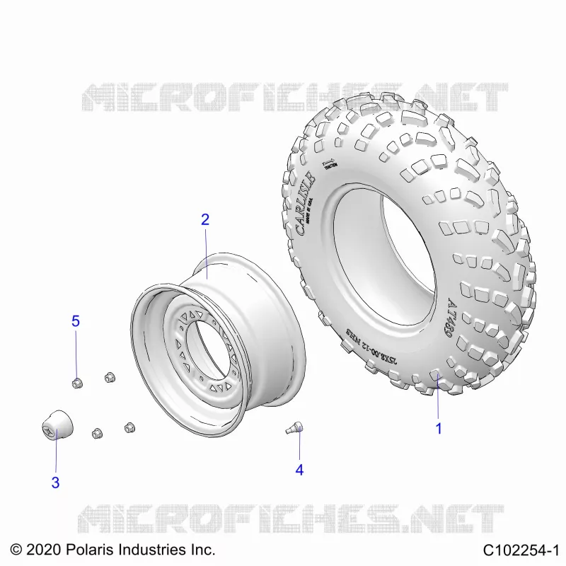 ROUES, FRONT TIRE