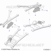SUSPENSION ARRIERE CONTROL ARMS