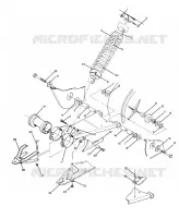 SWING ARM WELDMENT AND  AMORTISSEUR ARRIERE ASSEMBLY (4916351635025A)