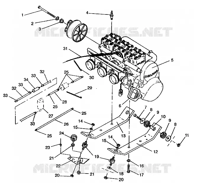 SUPPORT MOTEUR RXL TOURING E940869 (49274327430027)