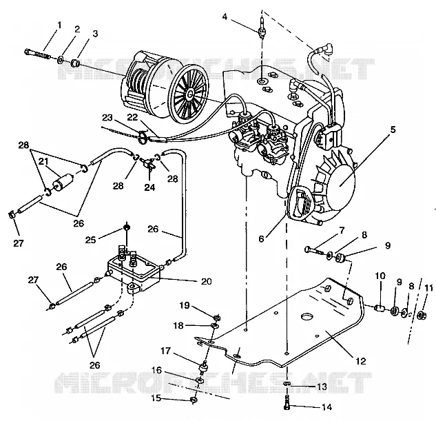 SUPPORT MOTEUR SPORT SKS E940243 (49273627360025)
