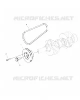 MOTEUR, POULIE DE TRANSMISSION AND DRIVE BELT