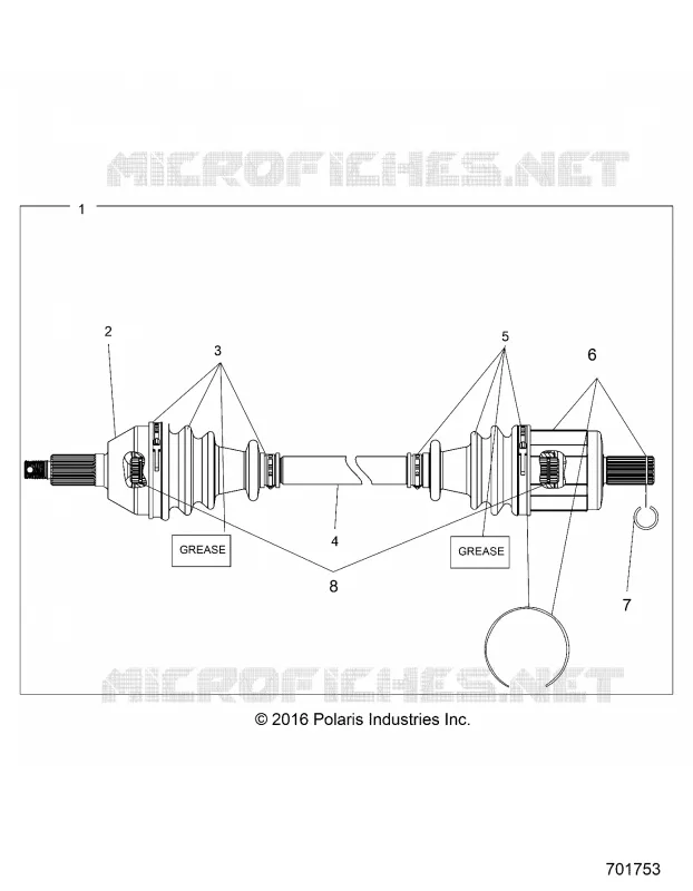 DRIVE TRAIN, TRANSMISSION AVANT SHAFT