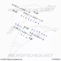 SUSPENSION AVANT A-ARM, MOUNTING
