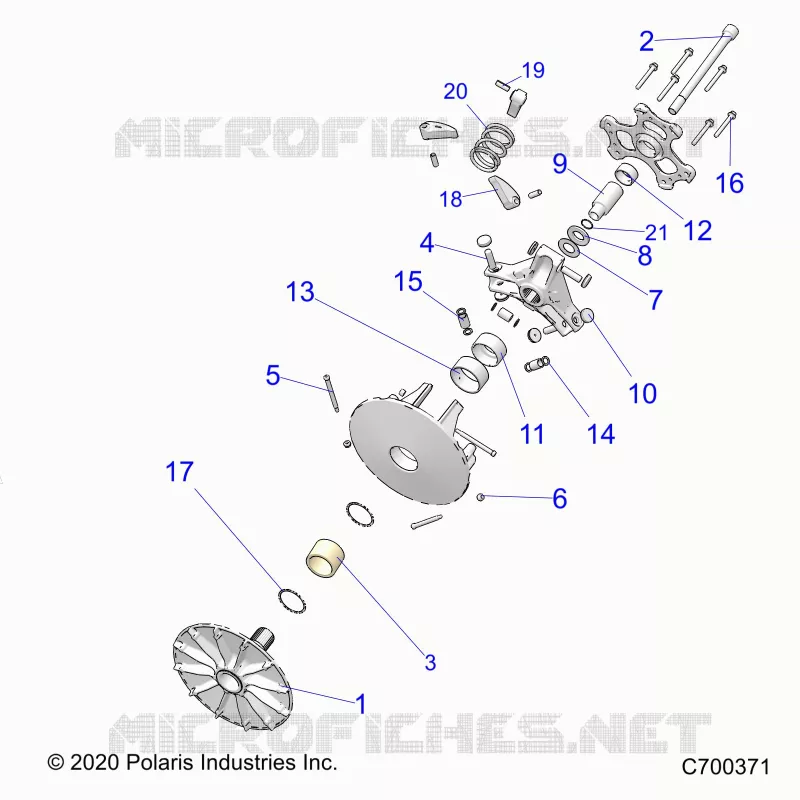 SYSTÃˆME DE TRANSMISSION, PRIMARY CLUTCH