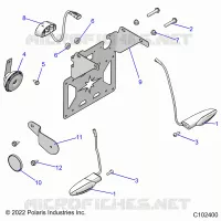 ELECTRICITE, TURN SIGNALS, HORN AND LICENSE PLATE LIGHT