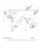 CHASSIS, PROTECTION D'EMBRAYAGE AND FOOTRESTS