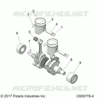 ENGINE, PISTON ET VILEBREQUIN